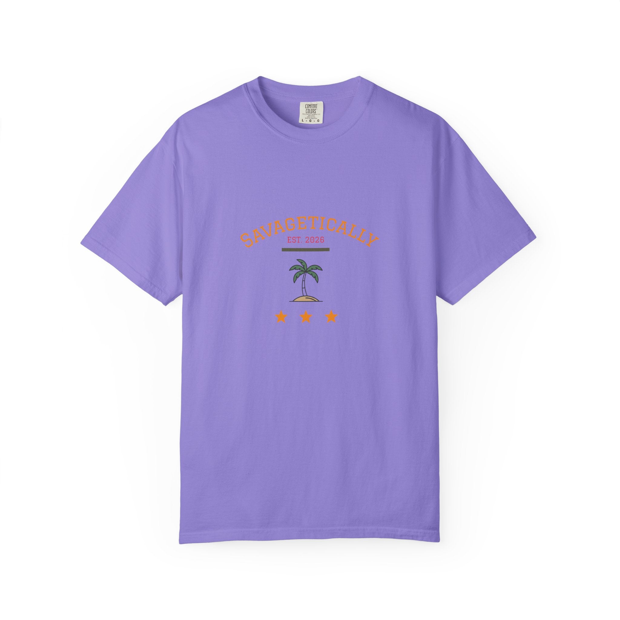 Savagetically Star Graphic T‑Shirt — Minimal Vintage Logo Tee