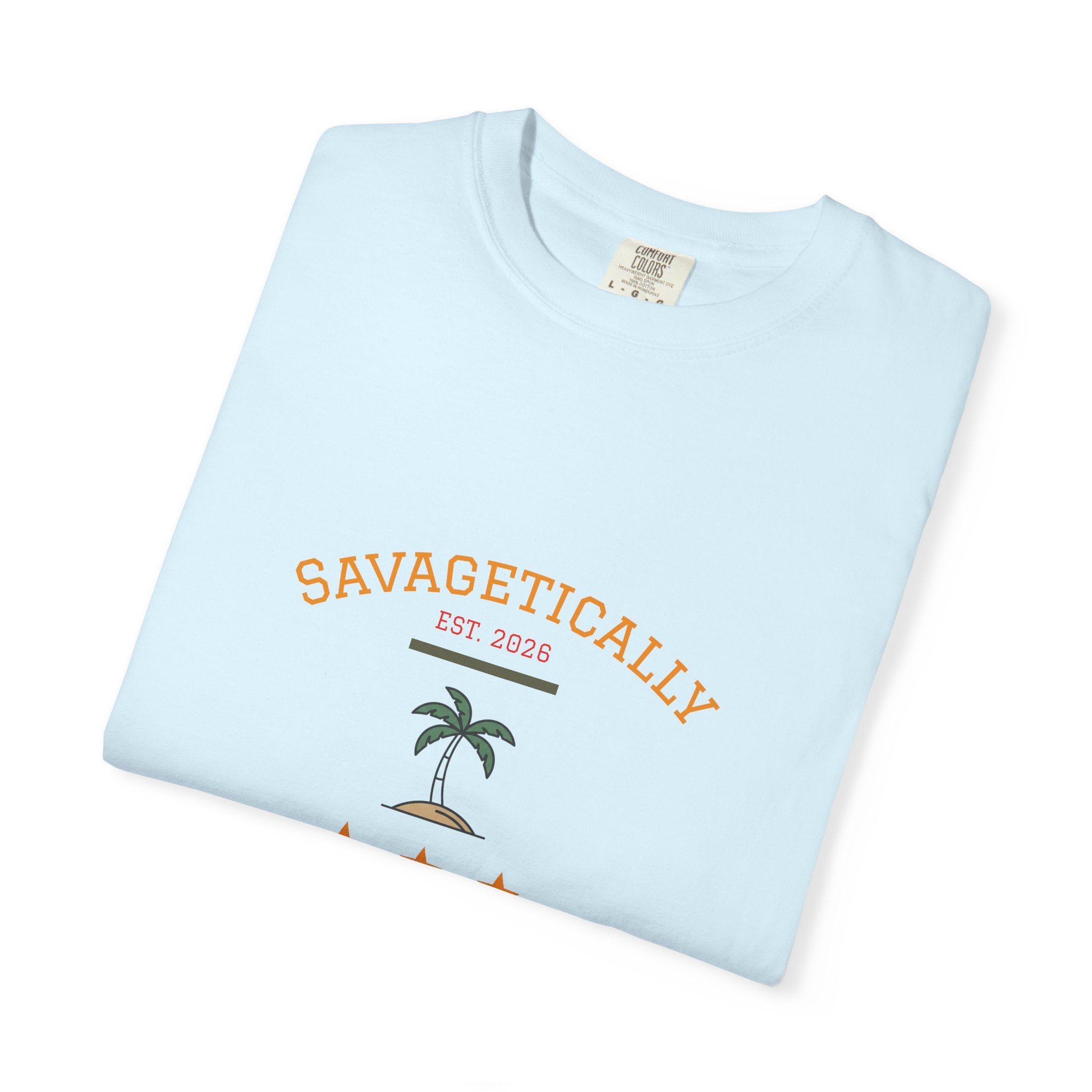 Savagetically Star Graphic T‑Shirt — Minimal Vintage Logo Tee