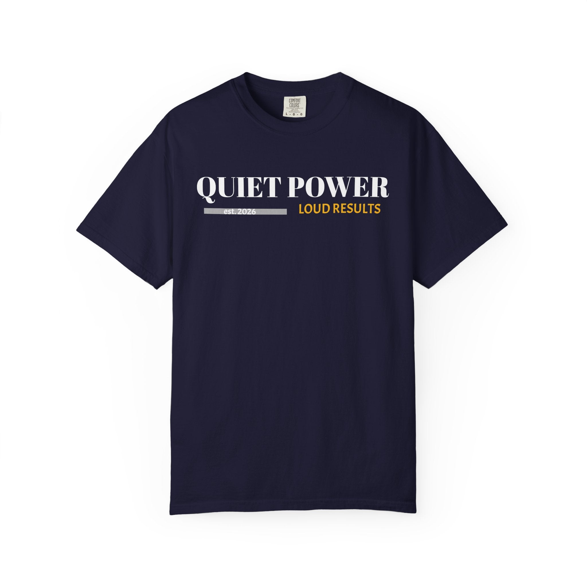 Quiet Power Tee — Heavyweight Garment-Dyed Graphic Unisex Pick me style T-Shirt