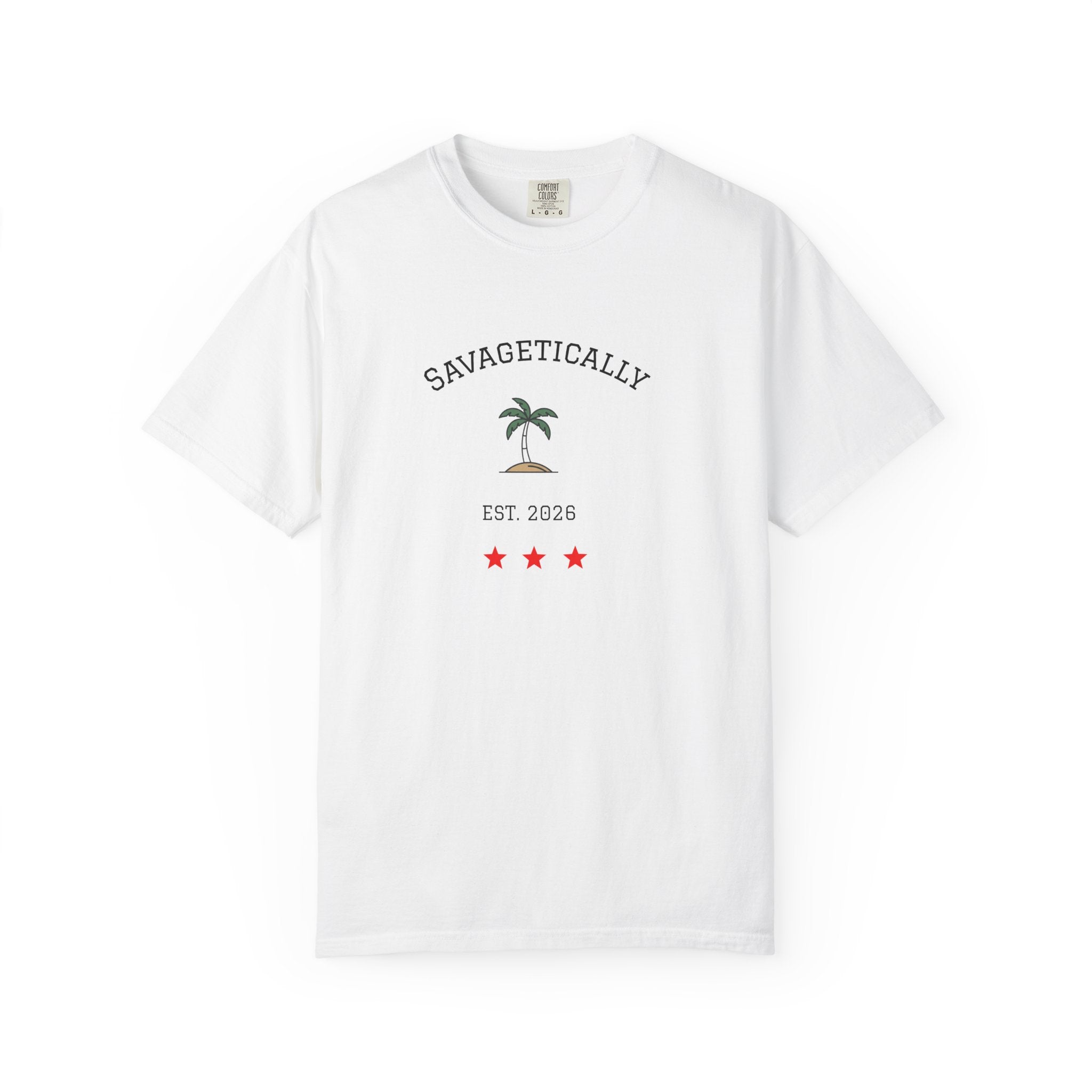 Savagetically Star Graphic T-Shirt | Minimal Vintage Logo Tee