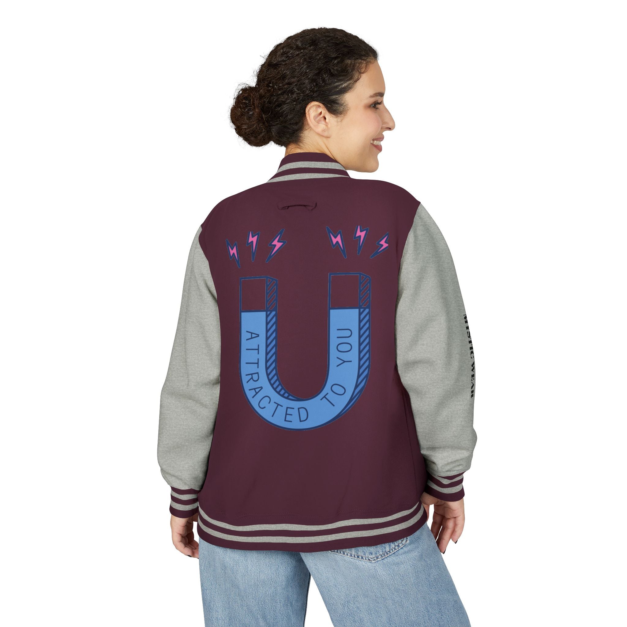 Attracted to You — Mystic Wear Varsity Bomber Jacket