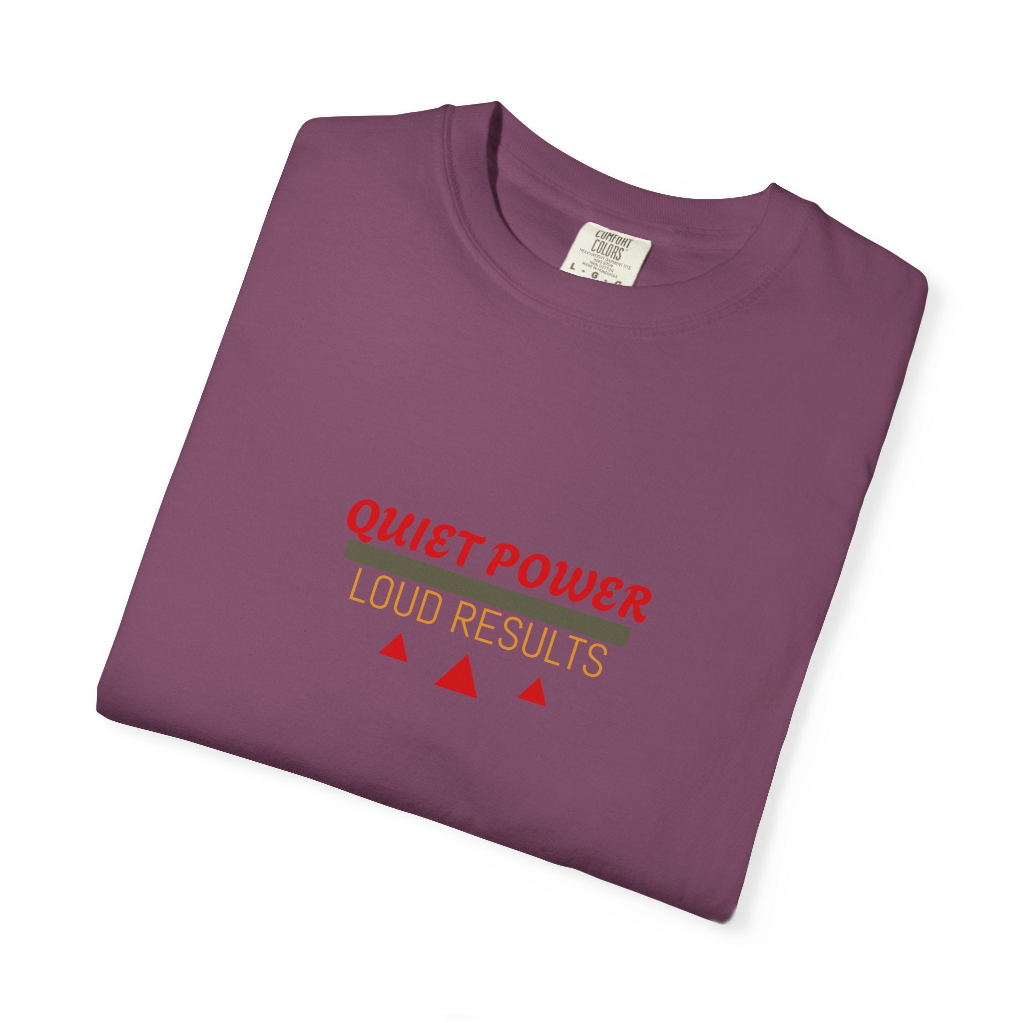 Quiet Power Tee — Heavyweight Garment-Dyed Graphic T-Shirt