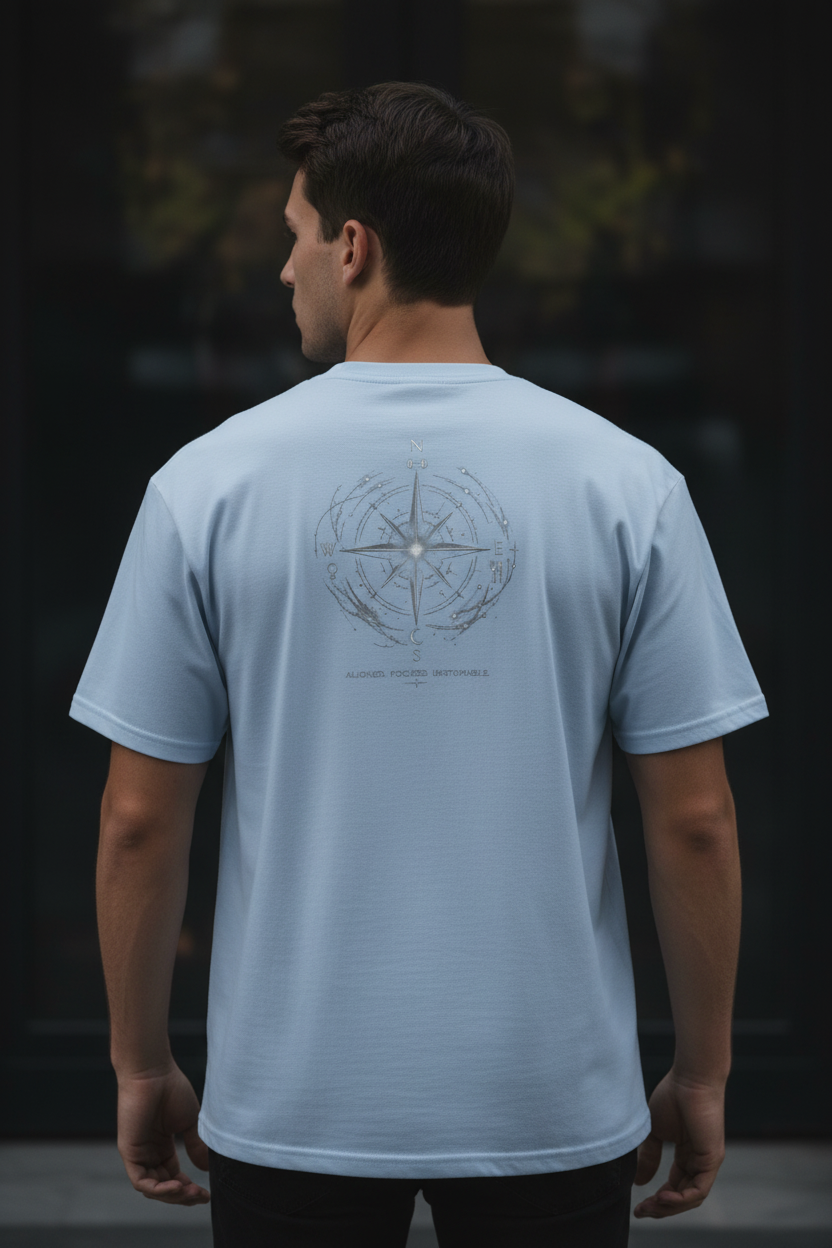 Aligned Light Blue Back
