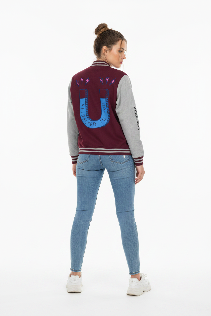 Burgundy Grey - On Model