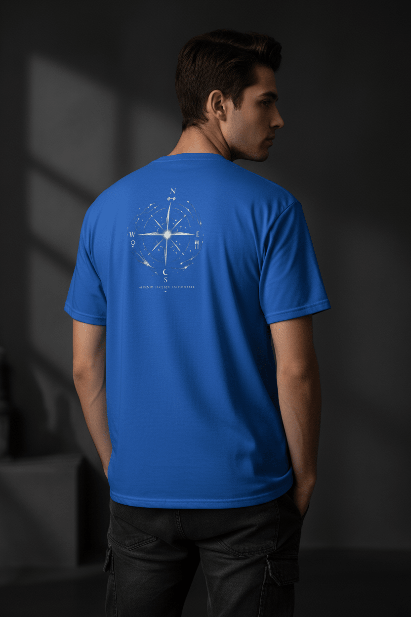 Energy Graphic Tee | 'Controlled Force' Unisex Cotton Print - Pick Me Mystic Wear Energy Graphic Tee | 'Controlled Force' Unisex Cotton PrintT-SHIRTPick Me Mystic Wear UKPick Me Mystic Wear 2383609_474Aligned Royal Blue BackSBlack