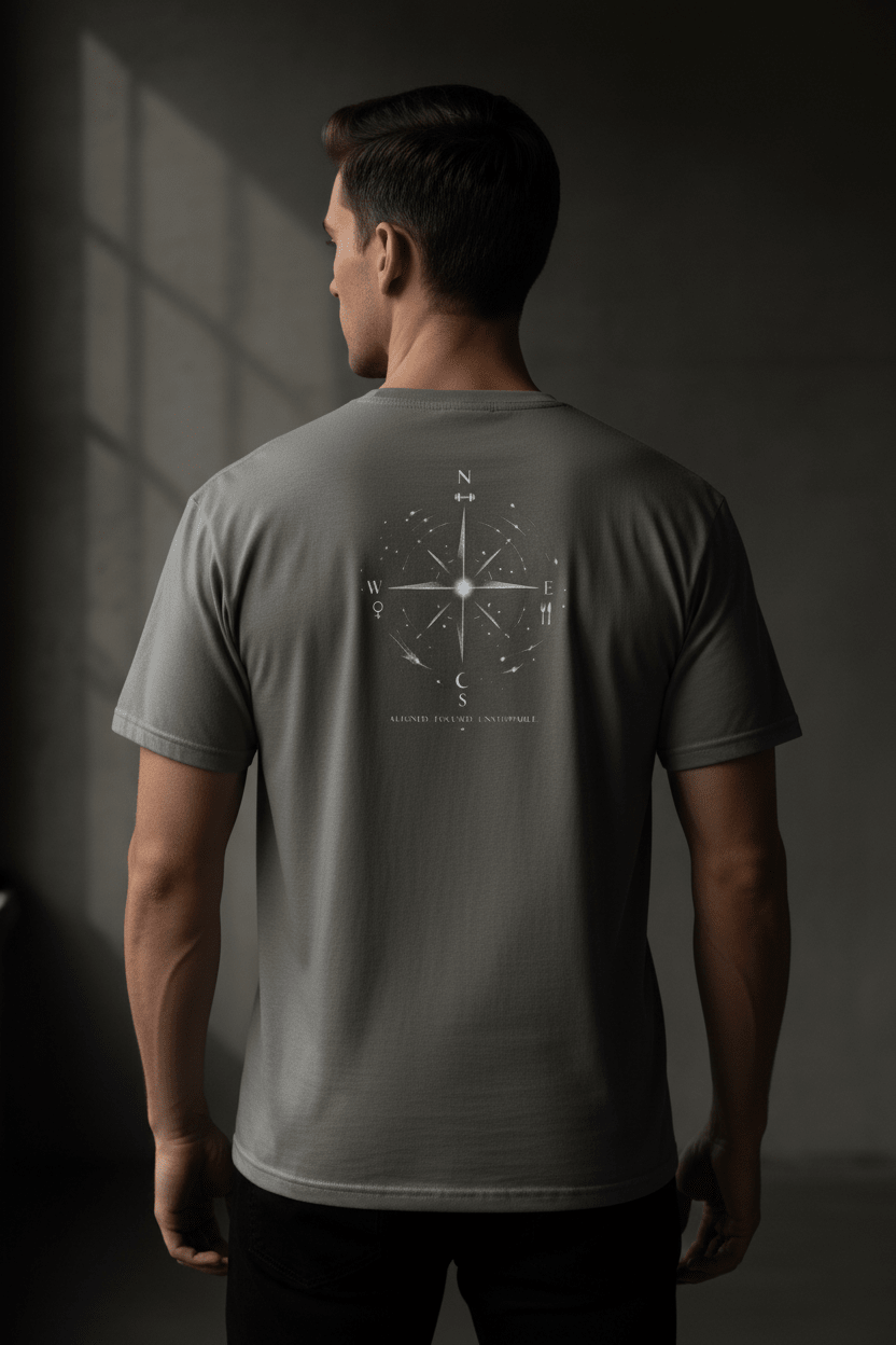 Energy Graphic Tee | 'Controlled Force' Unisex Cotton Print - Pick Me Mystic Wear Energy Graphic Tee | 'Controlled Force' Unisex Cotton PrintT-SHIRTPick Me Mystic Wear UKPick Me Mystic Wear 2383609_474Aligned Charcoal BackSBlack