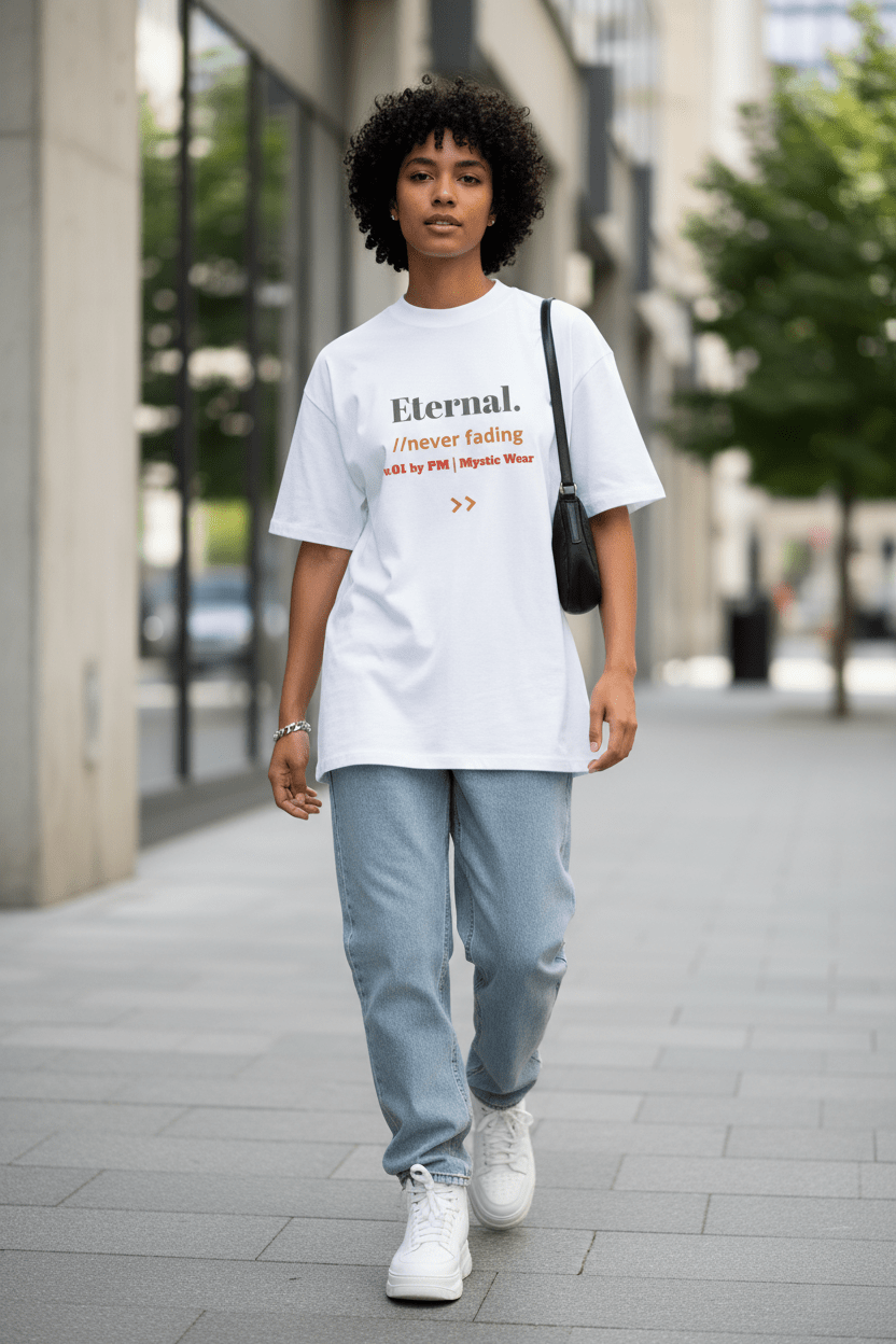Eternal High Neck Tee – Oversized Drop Shoulder - Pick Me Mystic WearEternal High Neck Tee – Oversized Drop ShoulderT-ShirtPrintifyPick Me Mystic Wear5635649_21001Eternal White MockupSFrench Navy