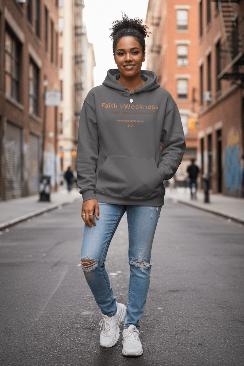 Faith > Weakness – PM Mystic Hoodie | Build 2026.01 - Pick Me Mystic WearFaith > Weakness – PM Mystic Hoodie | Build 2026.01HoodiePrintifyPick Me Mystic Wear17172954996224942365Charcoal Grey LifestyleSRoyal