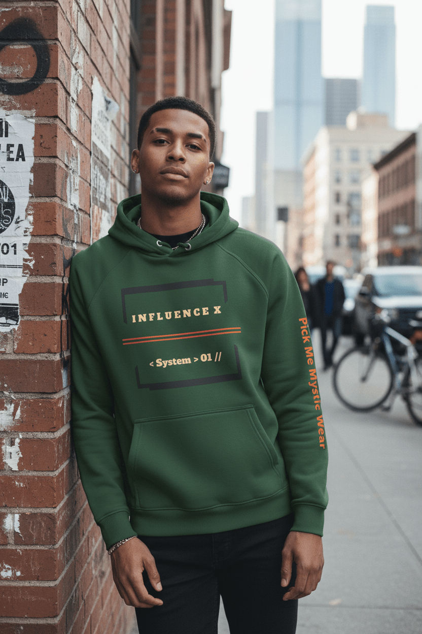 INFLUENCE X – System 01 Hoodie - Pick Me Mystic WearINFLUENCE X – System 01 HoodiePick Me Mystic Wear Pick Me Mystic Wear4602987_13723Influence X Hoodie — Bottle Green LifestyleXSBlack