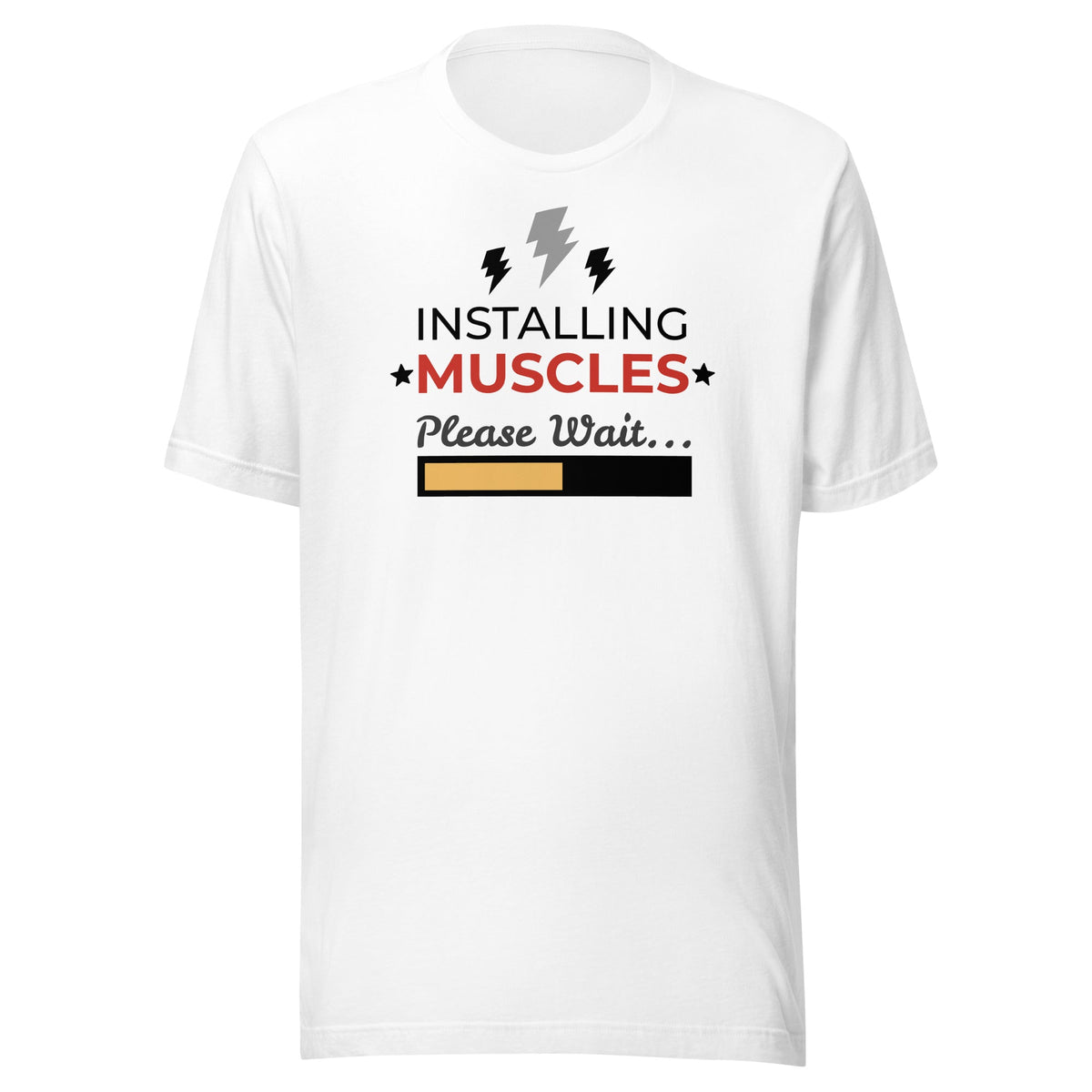 Installing Muscles Graphic Tee | Gym Humour Unisex T-Shirt - Pick Me Mystic WearInstalling Muscles Graphic Tee | Gym Humour Unisex T-ShirtT-ShirtPick Me Mystic WearPick Me Mystic Wear1866522_19393Product mockupXSWhite