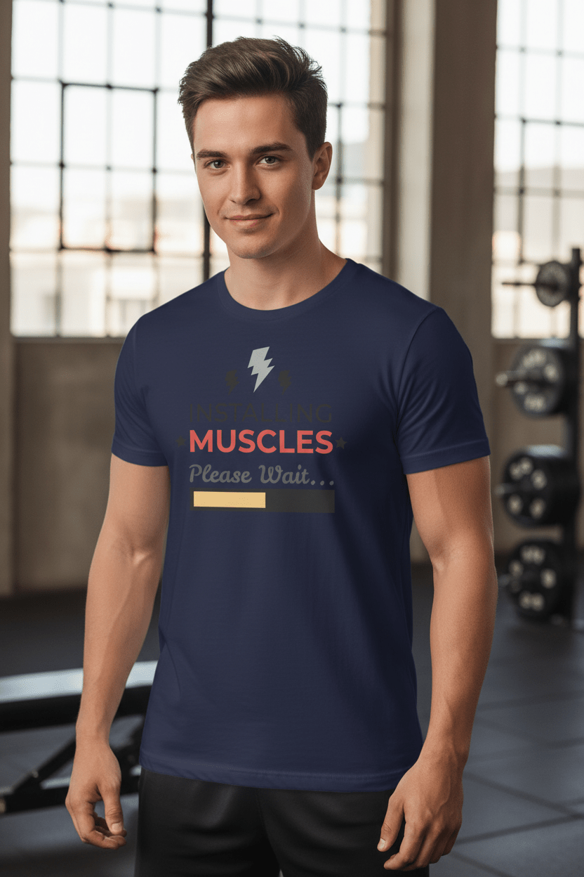 Installing Muscles Graphic Tee | Gym Humour Unisex T-Shirt - Pick Me Mystic WearInstalling Muscles Graphic Tee | Gym Humour Unisex T-ShirtT-ShirtPick Me Mystic WearPick Me Mystic Wear9166542_19391Installing Muscles Navy - Real LifestyleXSBlack