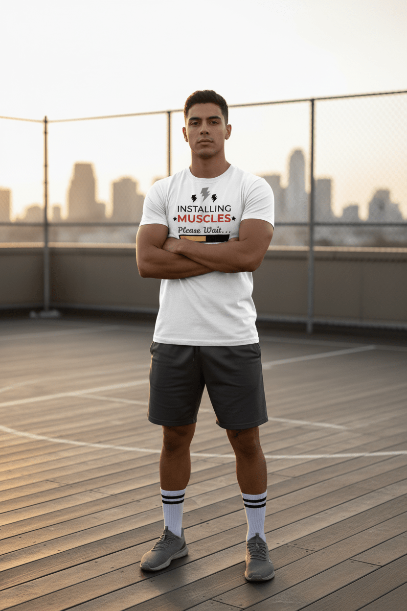 Installing Muscles Graphic Tee | Gym Humour Unisex T-Shirt - Pick Me Mystic WearInstalling Muscles Graphic Tee | Gym Humour Unisex T-ShirtT-ShirtPick Me Mystic WearPick Me Mystic Wear9166542_19391Installing Muscles White - Real LifestyleXSBlack
