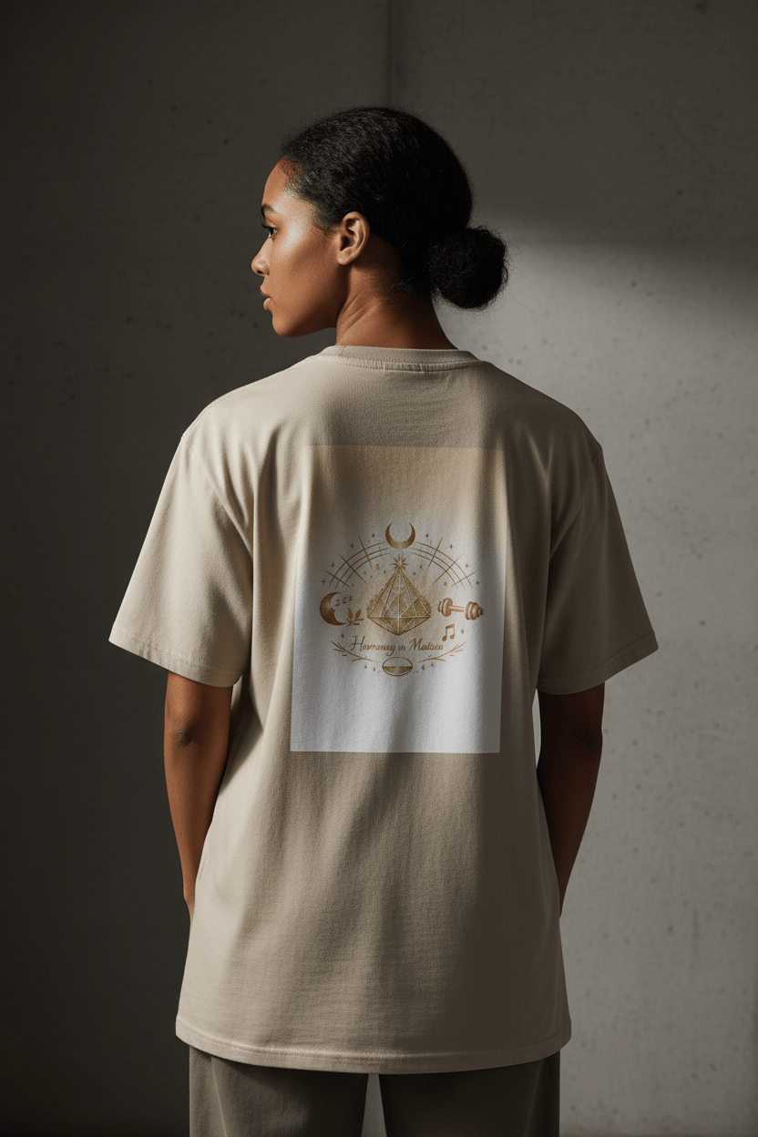 Phantom Weight Organic Tee | 'Invisible Strength' Minimal Graphic Print - Pick Me