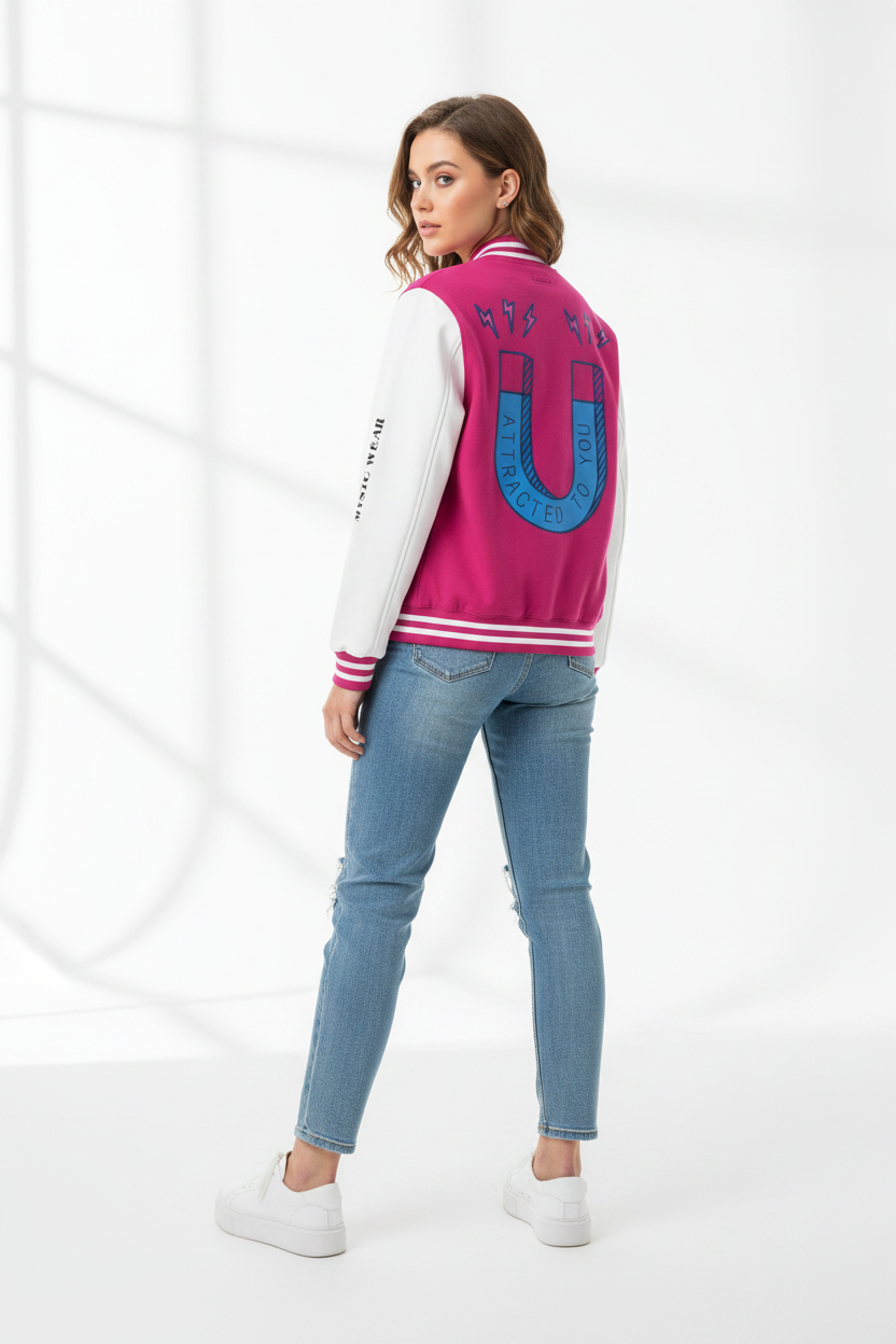 Pink White - On Model