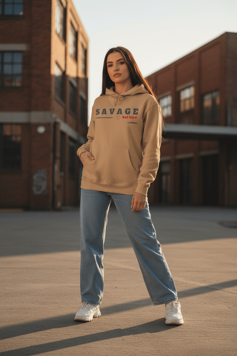 Savage But Kind Hoodie – Limited Edition 0.1 by PM Mystic - Pick Me Mystic WearSavage But Kind Hoodie – Limited Edition 0.1 by PM MysticHoodiePrintifyPick Me Mystic Wear16027539501293649314Savage But Kind Sand HoodieAlpine GreenS