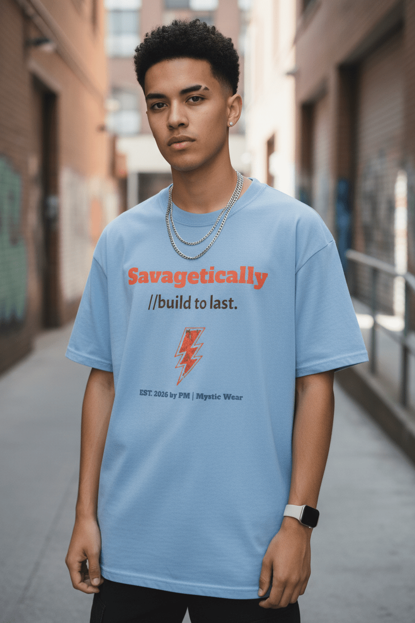 Savagetically Star Graphic Tee | 'Rare Breed' Vintage Logo Print - Pick Me Mystic WearSavagetically Star Graphic Tee | 'Rare Breed' Vintage Logo PrintT-ShirtPrintifyPick Me Mystic Wear18886593623740683457Savagetically Baby Blue LifestyleSBlack