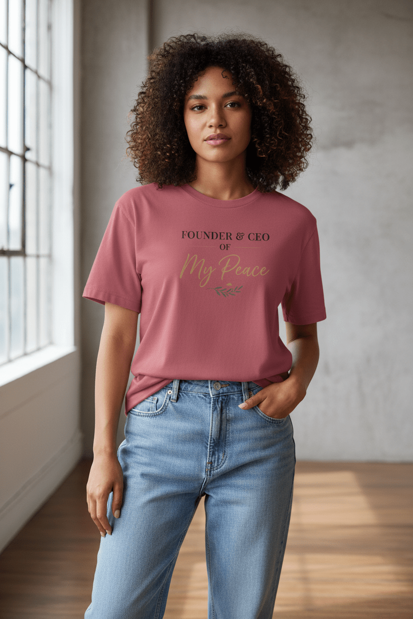 Women's Oversized Graphic Tee — "Founder & CEO of My Peace" - Pick Me Mystic Wear Women's Oversized Graphic Tee — "Founder & CEO of My Peace"T-ShirtPrintifyPick Me Mystic Wear 18649775949578696002Founder & CEO of My Peace – Rose Pink LifestyleDustXS